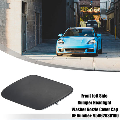 Front Left Washer Nozzle Cover Cap for Porsche Cayenne Black