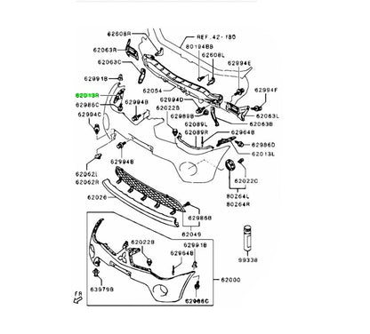 Bumper Bracket for Mitsubishi L200 Triton (2005-2014)