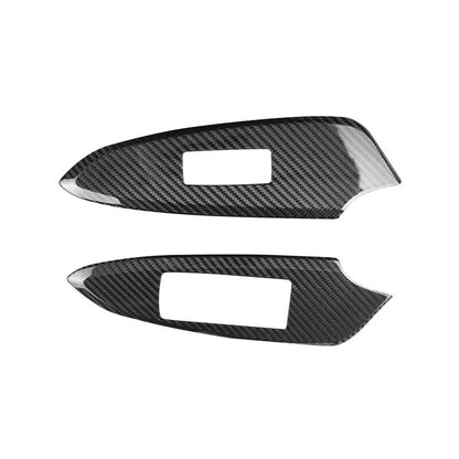 100% Dry Carbon Fiber Window Lift Switch Panel Cover Trim for Lexus RC 2015-2022
