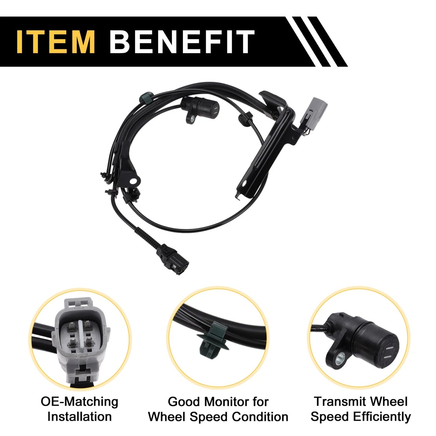 ABS Wheel Speed Sensor for Toyota Hiace (2013) 1 x Right Rear Sensor