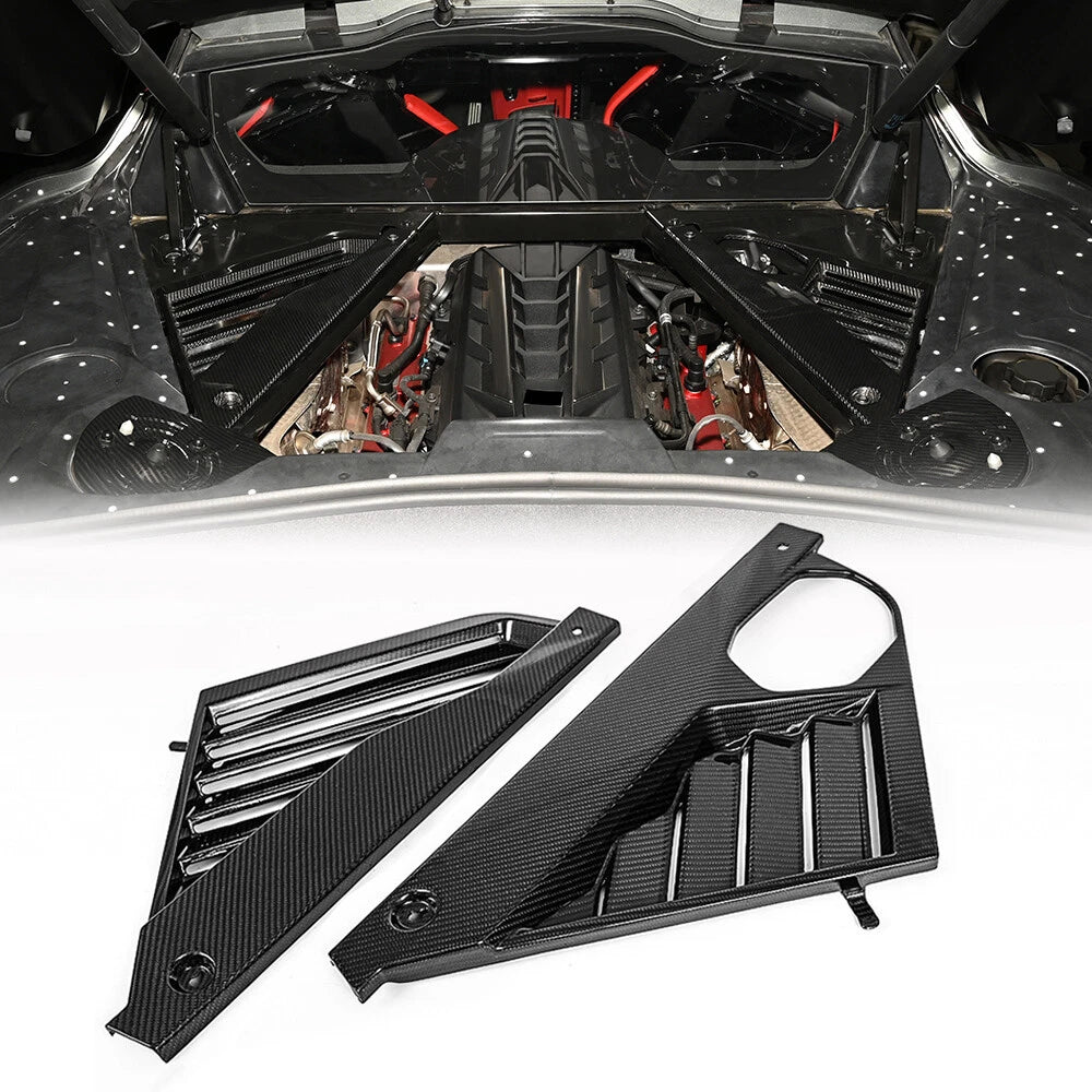 2 x Engine Bay Cover Filler Covers for Corvette C8 (2020-2024)