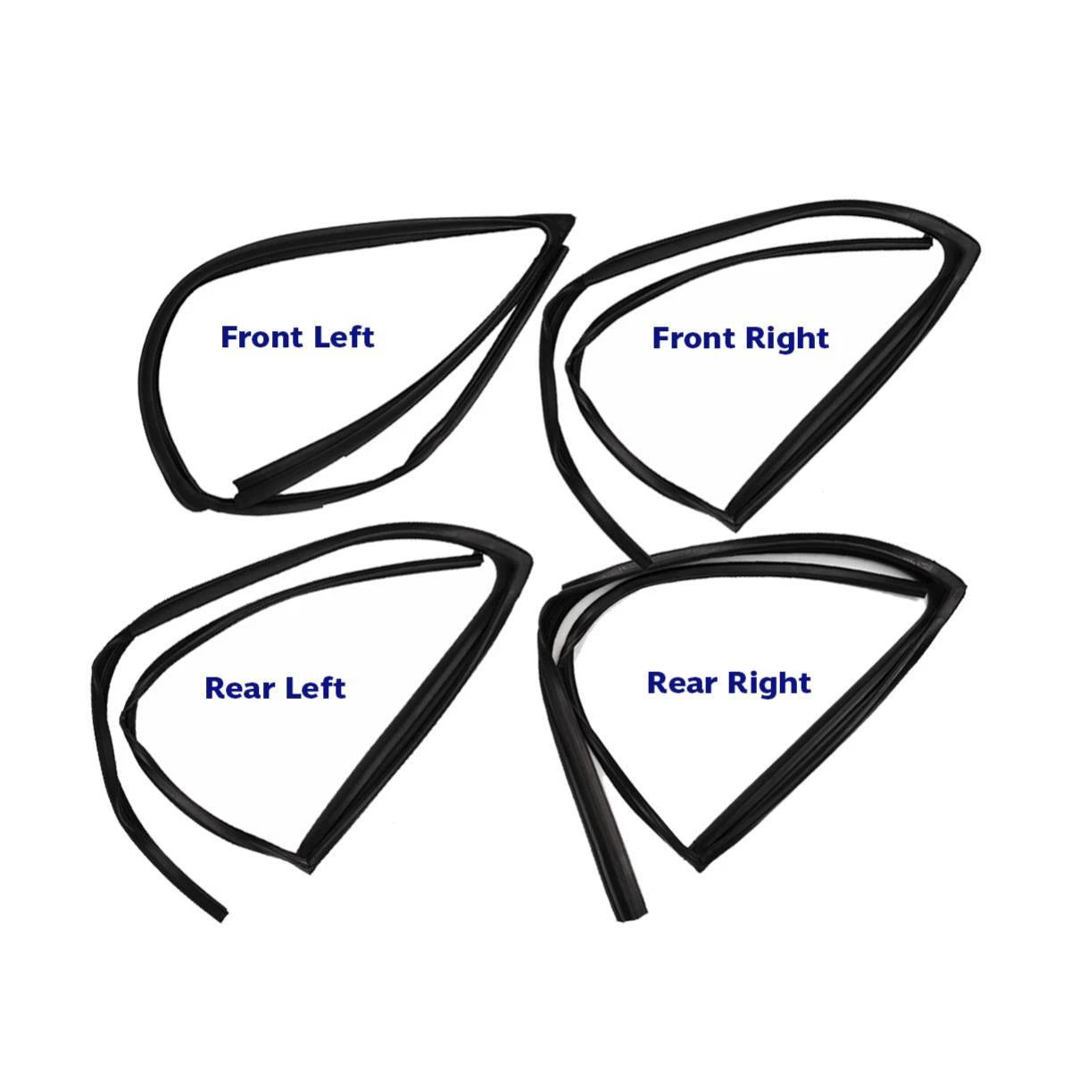Glass Run Door Channel Front Rear Set 4 Fits Nissan Sunny Sentra B13 4D SED D05