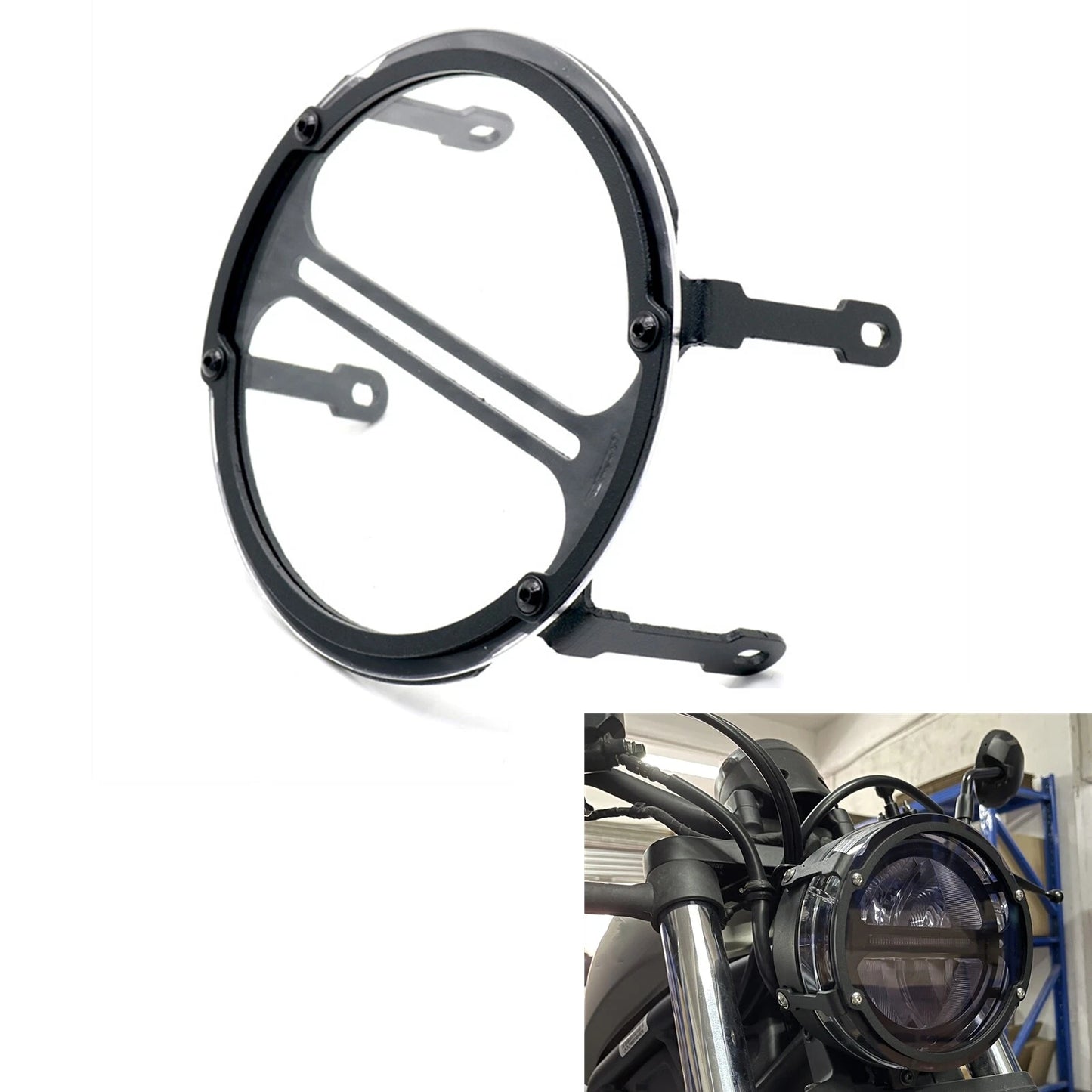 Black Headlight Frame Trim Cover for Honda Rebel CMX300 (2017-2021)