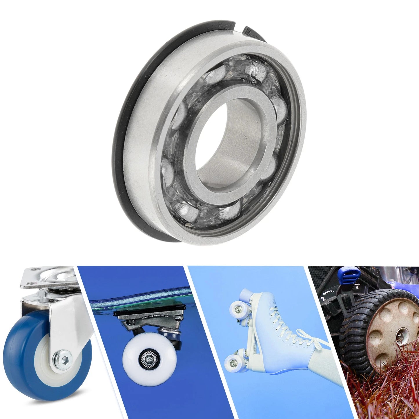 12x28x8mm 1 Pc Deep Groove Ball Bearings for Scooter Skateboard Wheel