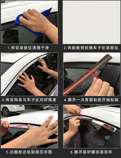 Window Pillars Cover Trim for VW TOURAN 12PS (2016-2019)
