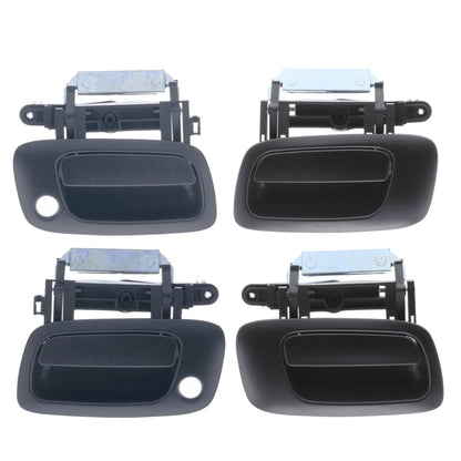 Outer Door Handle Set of 4 for Holden Astra (1998-2005) Black Front Rear