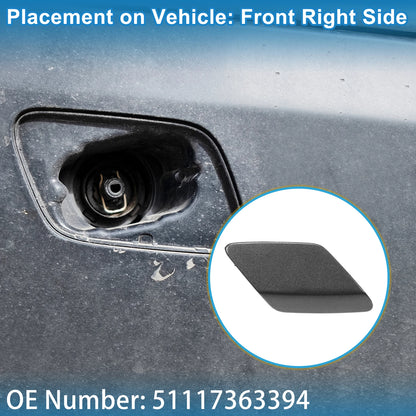 Front Right Washer Nozzle Cover for BMW 428i (2014-2016) Gray