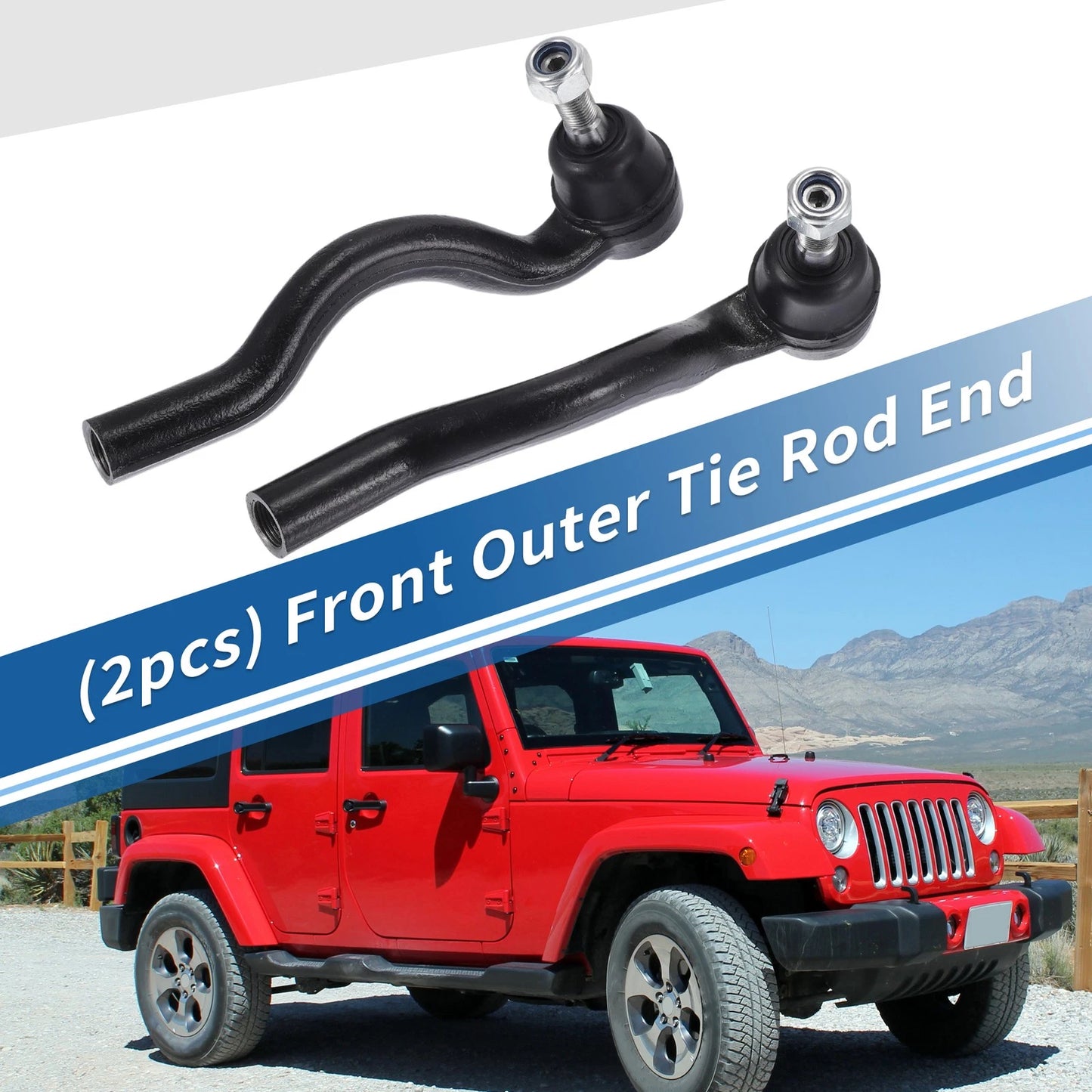 Front Outer Tie Rod Ends for Jeep Grand Cherokee, Dodge Durango (1999-2004)