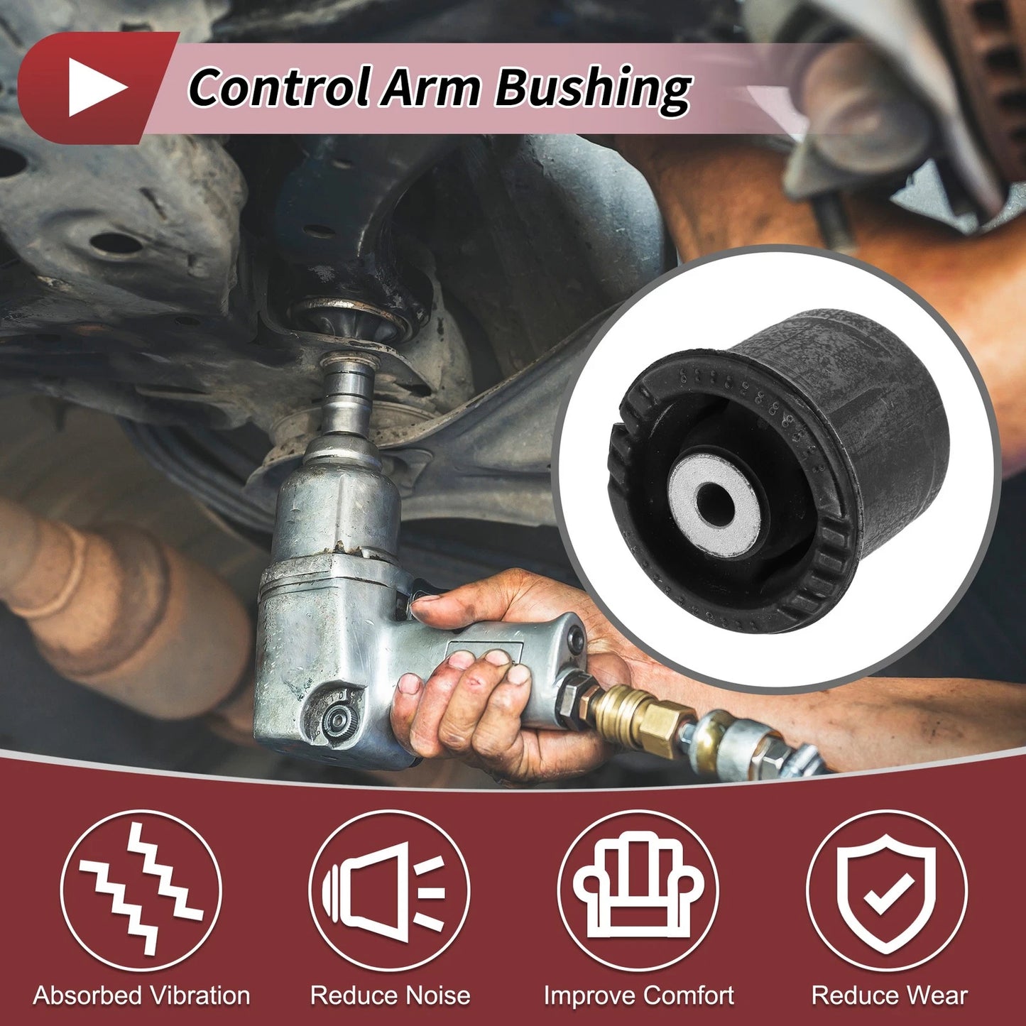 Rear Control Arm Bushing for Kia Rio, Hyundai Accent (2012-2017)
