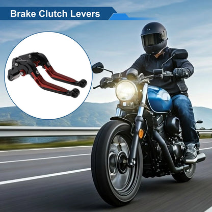 Brake Clutch Levers 2 x for Kawasaki Z1000SX Black Red (2017–2020)