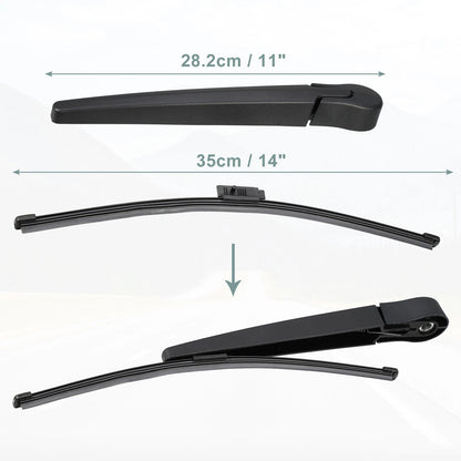 Wiper Blade Arm Set for BMW 3 Series E91 Rear Back (2004-2013)