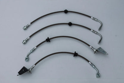 Braided Brake Hose Set (4) for BF Falcon XR8 XR6T Sedan (2002-2008)