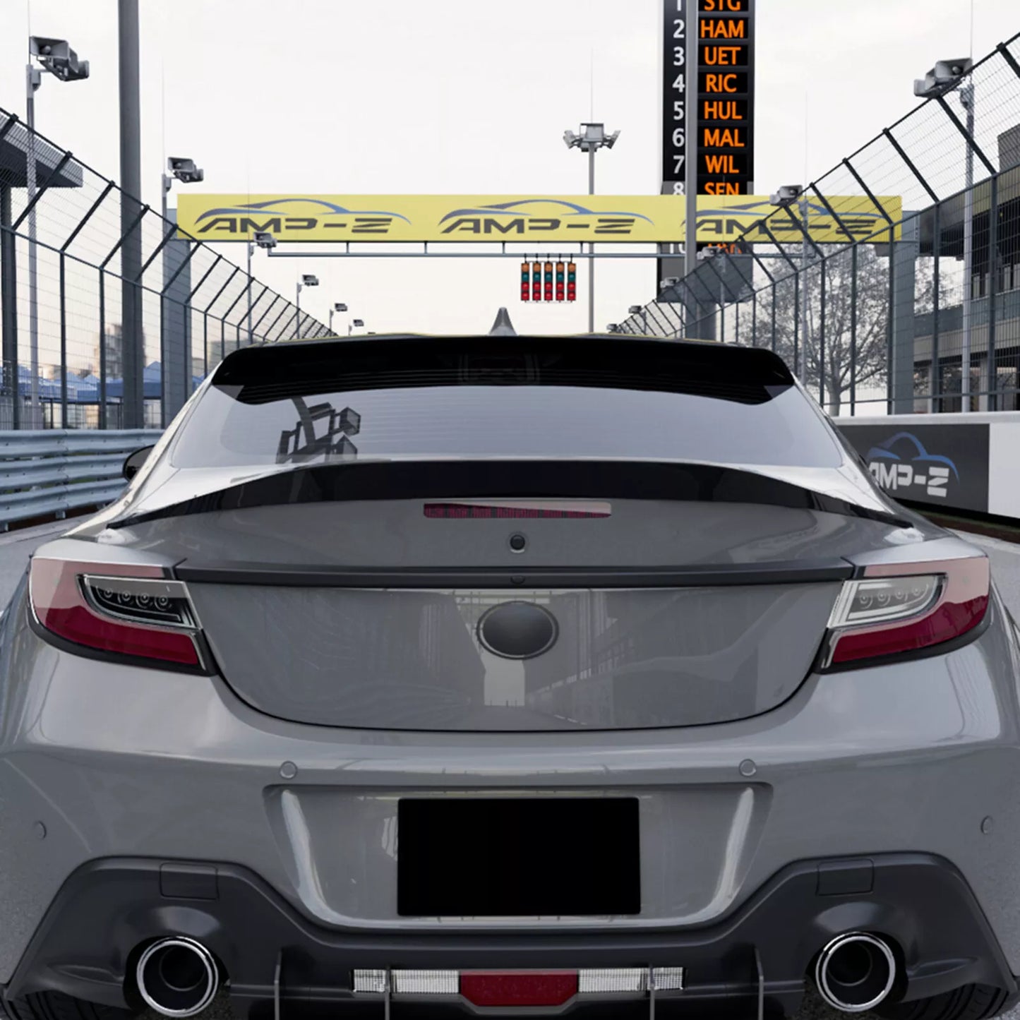 1x Gloss Black Rear Boot Spoiler Lip for Toyota GR86, Subaru BRZ (2022-2025)