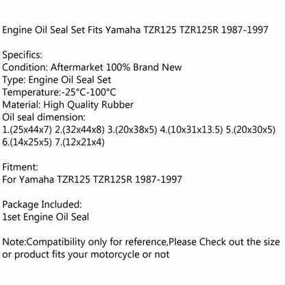 Shaft Seal Set for Yamaha TZR125 TZR125R (1987-1997)