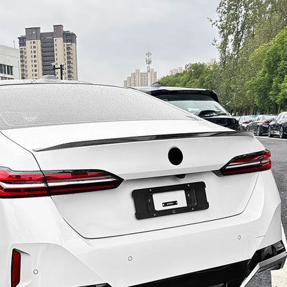 1x Carbon Look Rear Boot Spoiler Lip for BMW 5 Series I5 G60 (2024-2025)