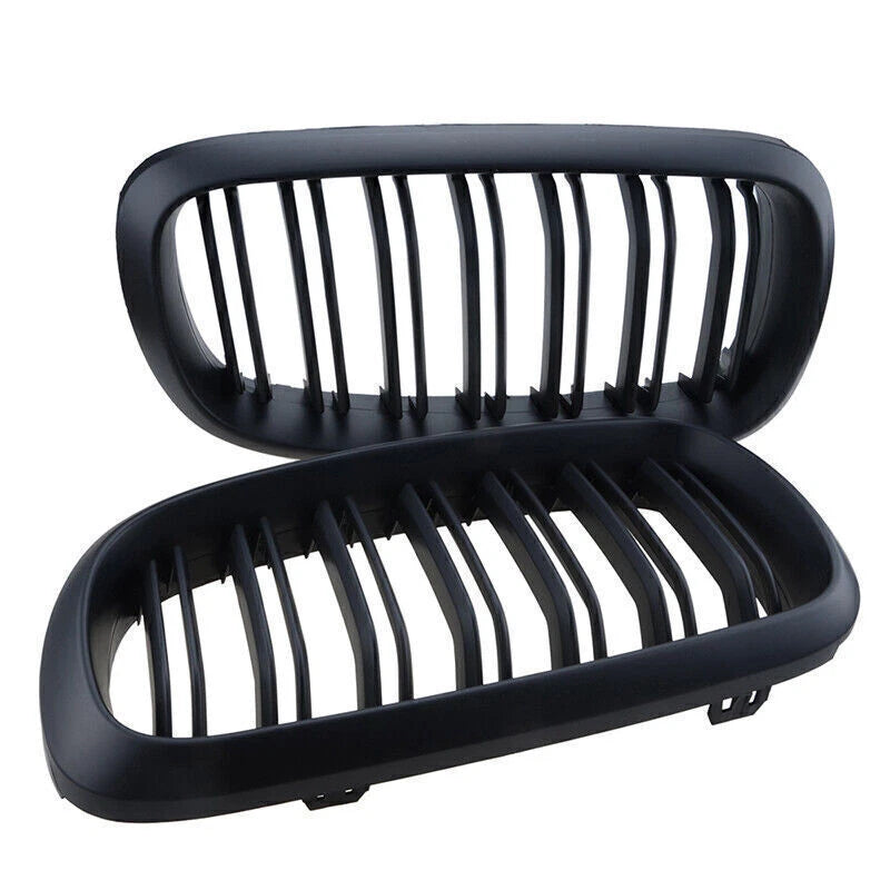 Front Kidney Grille for BMW X5 X6 F15 F16 2014-2018 2 x Matte Black Grills
