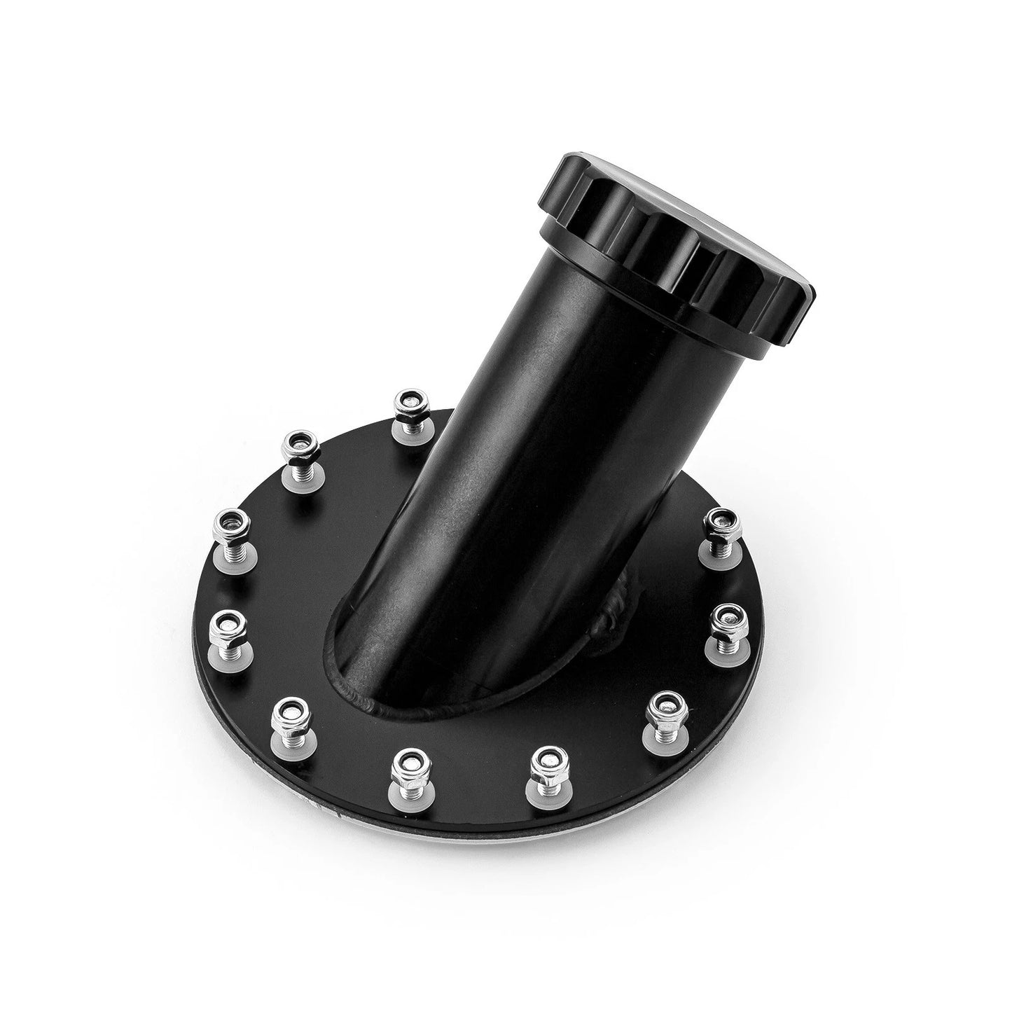 Billet 45 Degree Black Aluminum Fuel Cell Fast Filler Neck for Car Model
