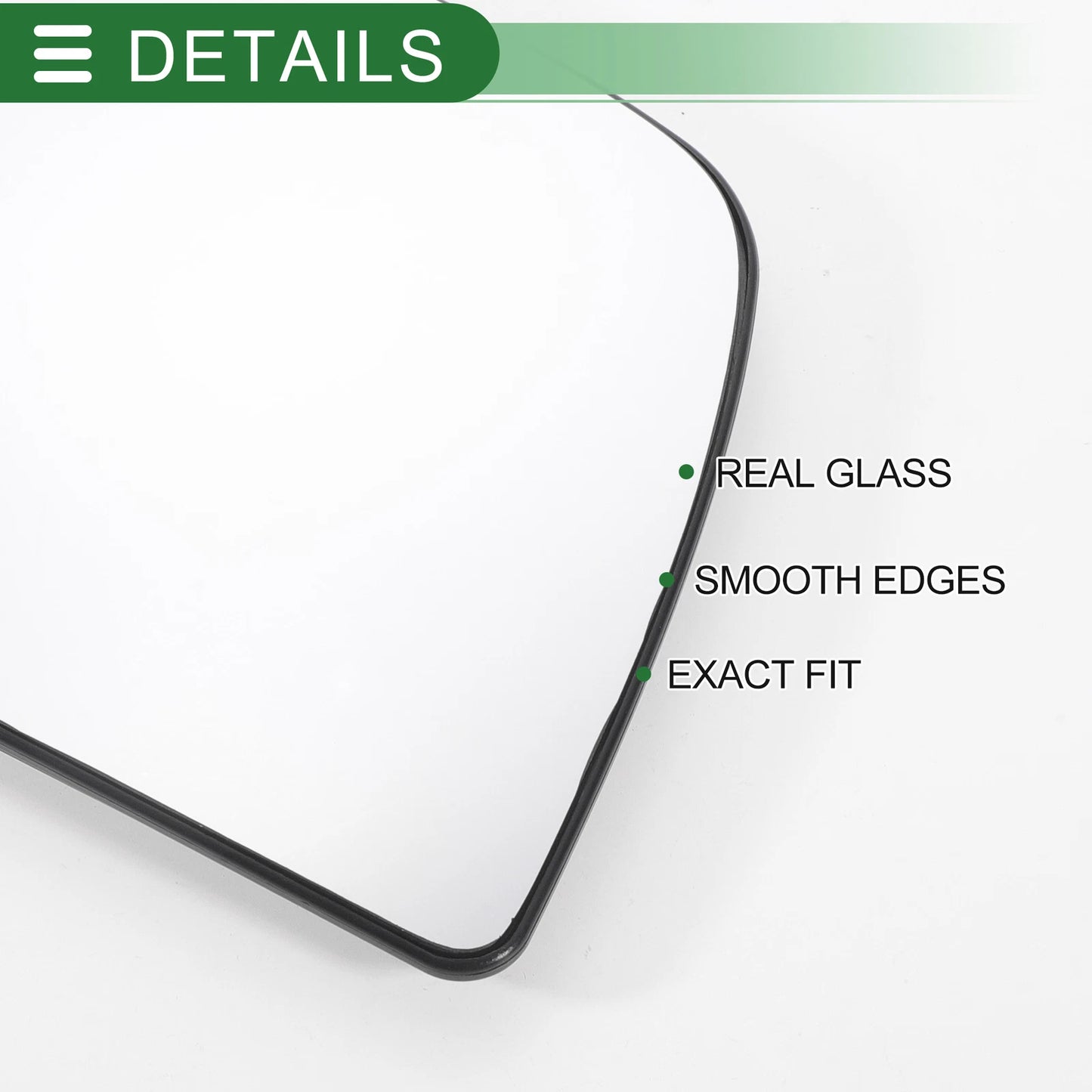 Right Side White Heated Mirror Glass for Ford Transit (2014-2018)