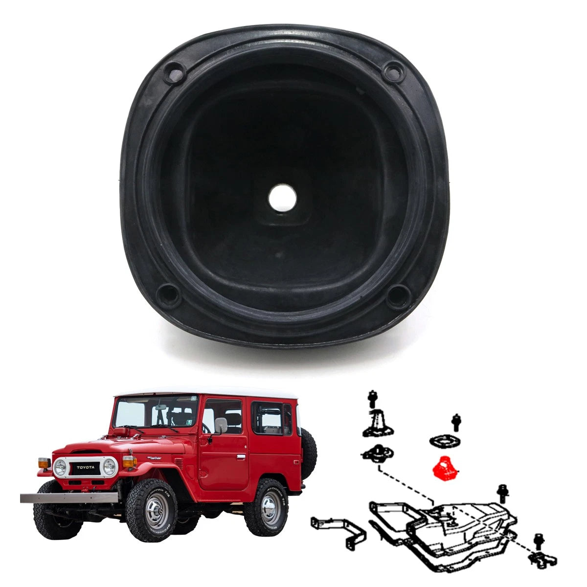 Gear Shift Boot Rubber for Toyota Land Cruiser BJ40 FJ40 FJ45 HJ45 1960-1984