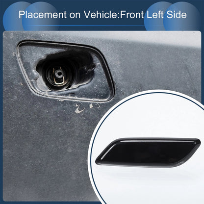 Front Left Washer Nozzle Cover for Honda Accord VIII 2011-2013 Black 1 x