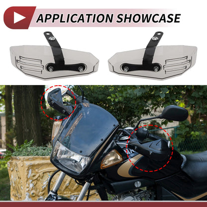 Hand Guard / Universal / Windproof PC Gray Hand Guard for Motorbike