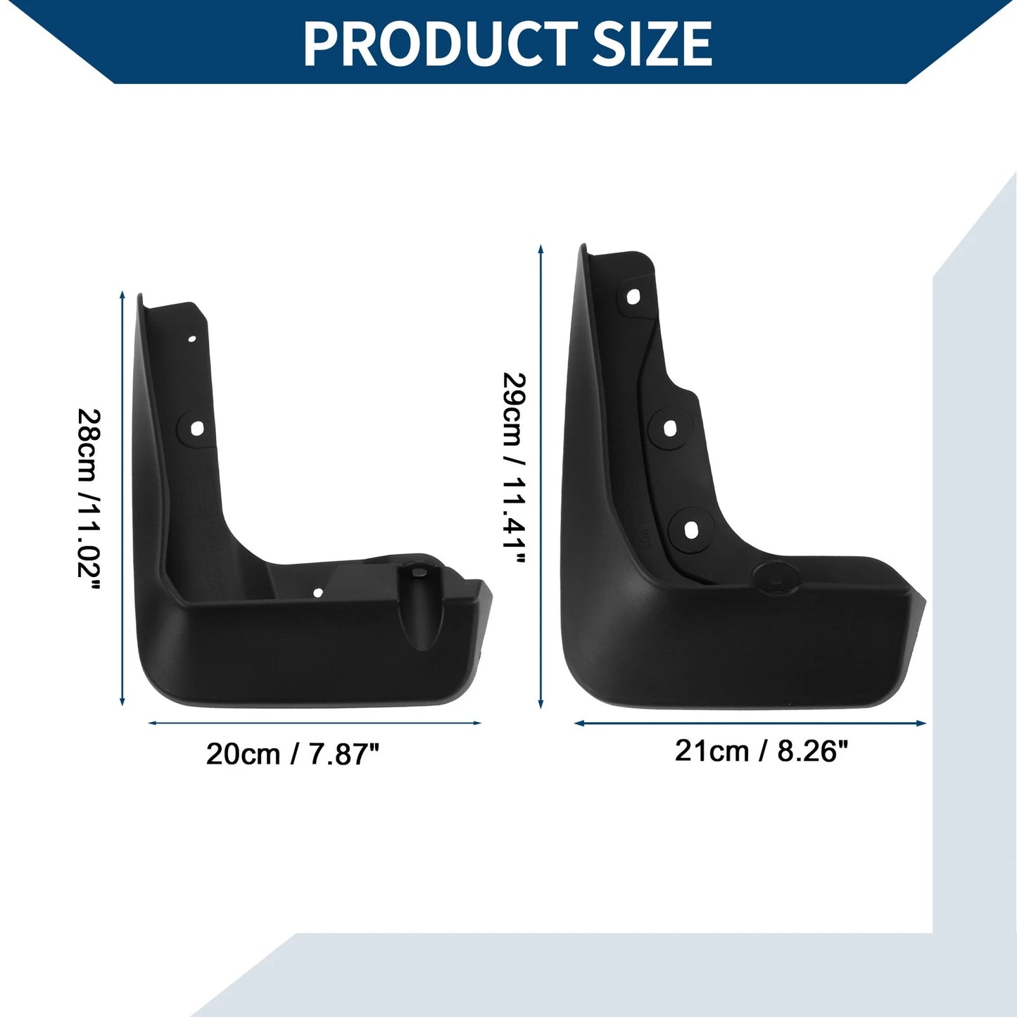 Mud Flaps Splash Guards 1 Set for BMW X1 X (2023-2024)