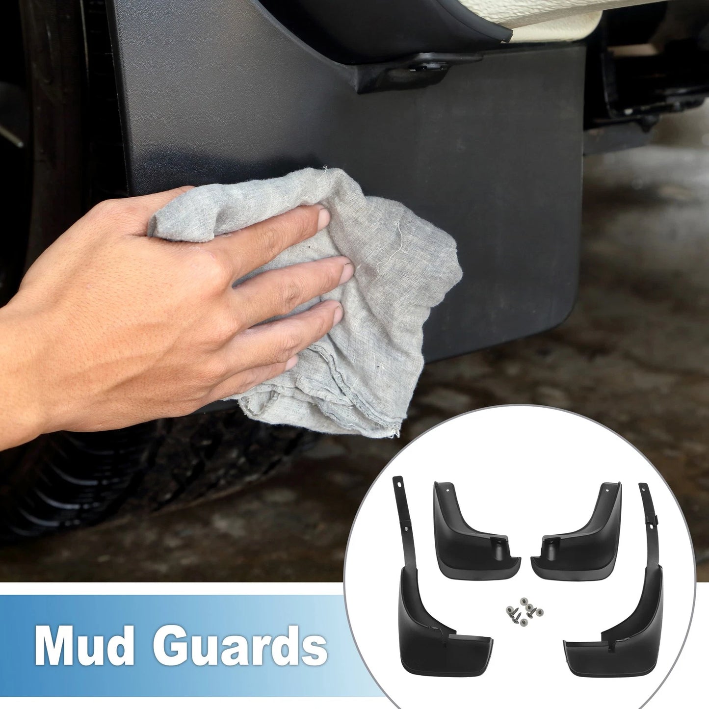 Mud Flap / Mud Flap Splash Guard for Toyota Corolla Sedan (1998–2002)