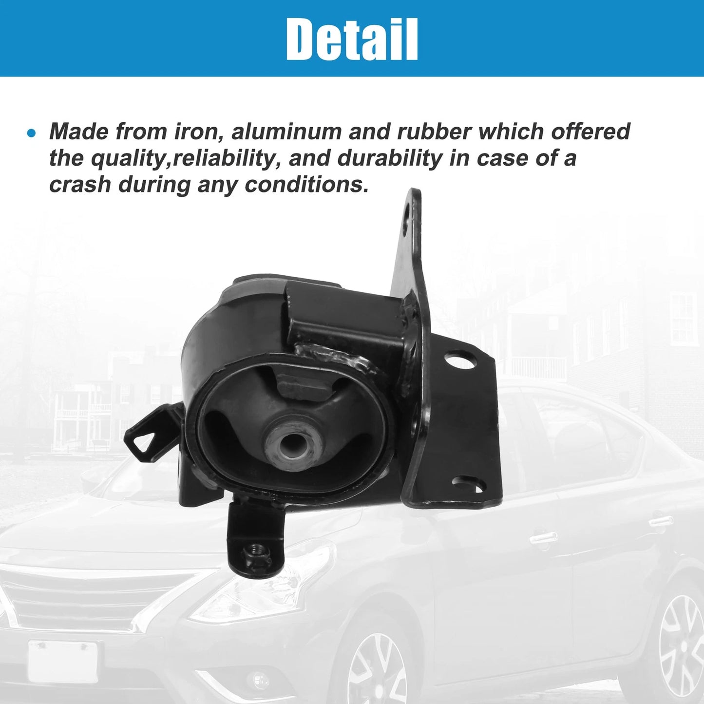 Front Left Engine Motor Mount for Toyota Corolla 1.8L (2003-2008)
