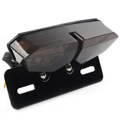 Red Tail Light Turn Signal Brake License Plate Holder for Motorcycle