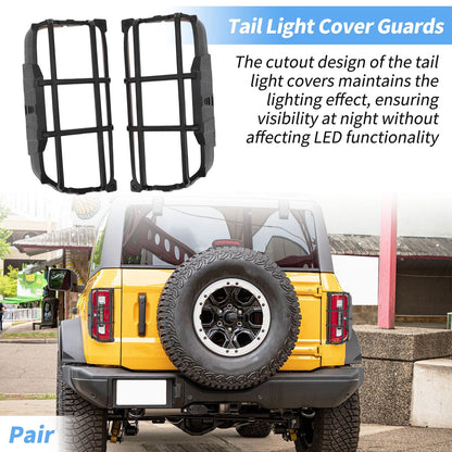 Tail Light Protector Trim Covers for Ford Bronco (2021-2025)