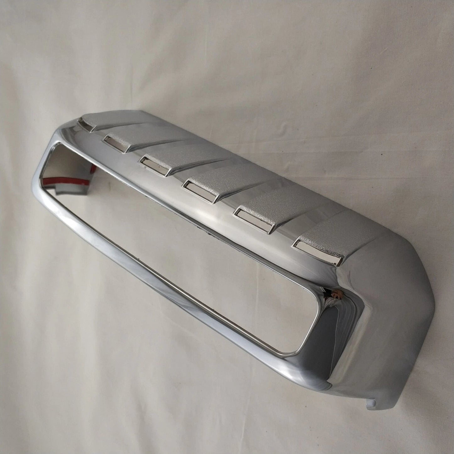 Chrome Rear License Plate Frame Cover Trim for Toyota Prado FJ120 (2003-2009)