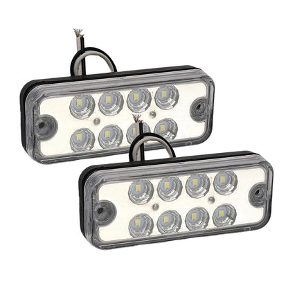 12V LED White Side Marker Lights for Truck Lorry Van Bus