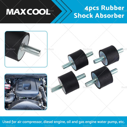 4 x M10 Rubber Shock Absorber Anti Vibration Isolator Mounts for Car Bobbin 30x40mm