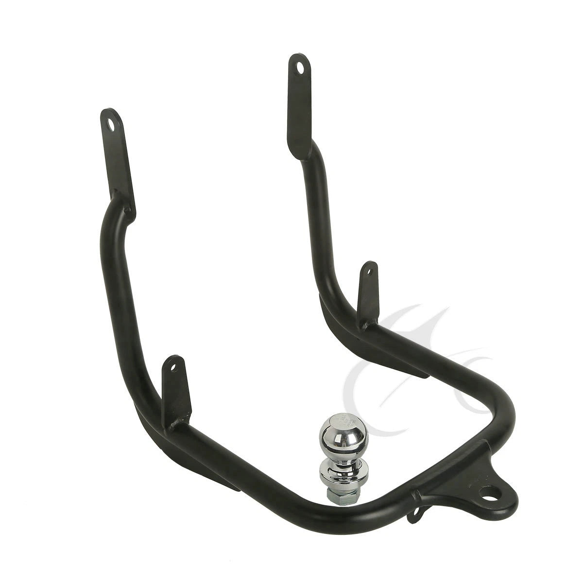 Black Trailer Hitch Tow Receiver for Harley Street Glide, Road King (2014-2016)