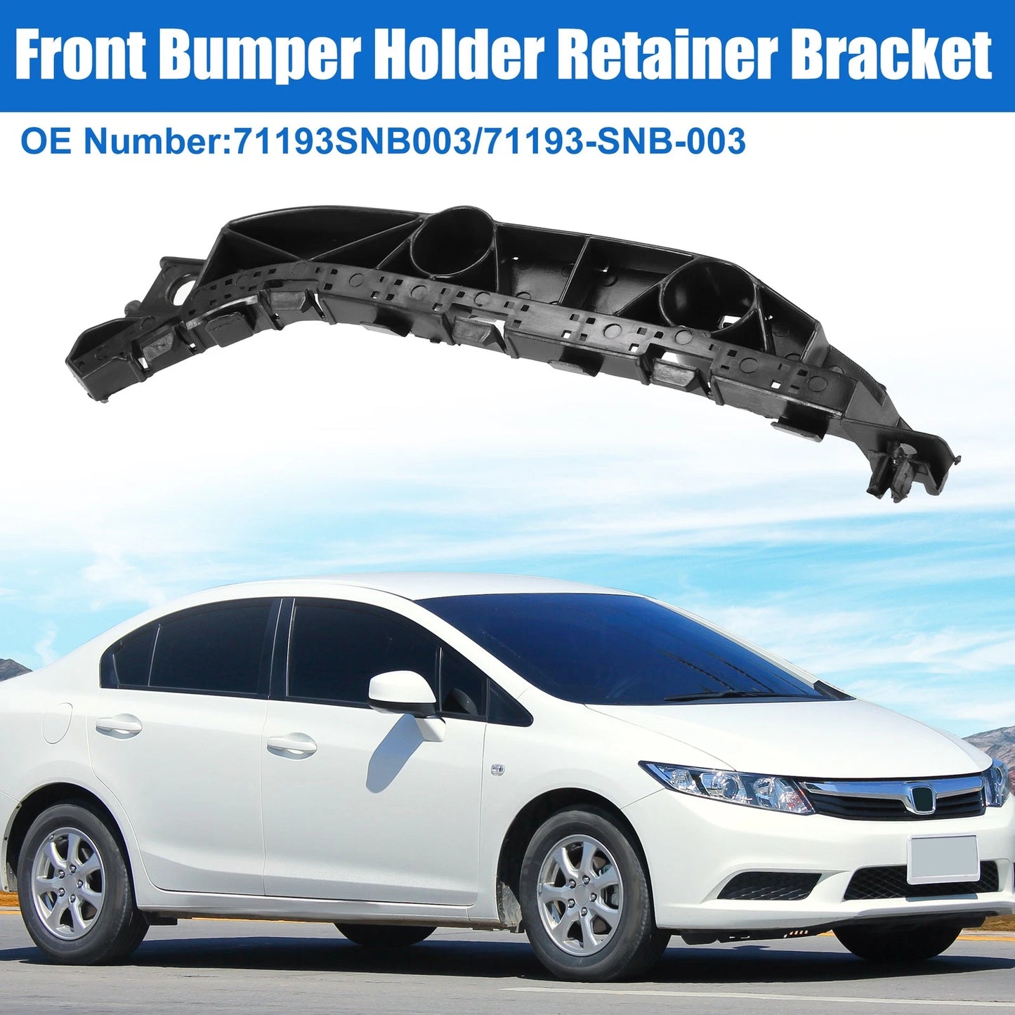 Right Side Front Bumper Support Bracket for Honda Civic (2005-2011)