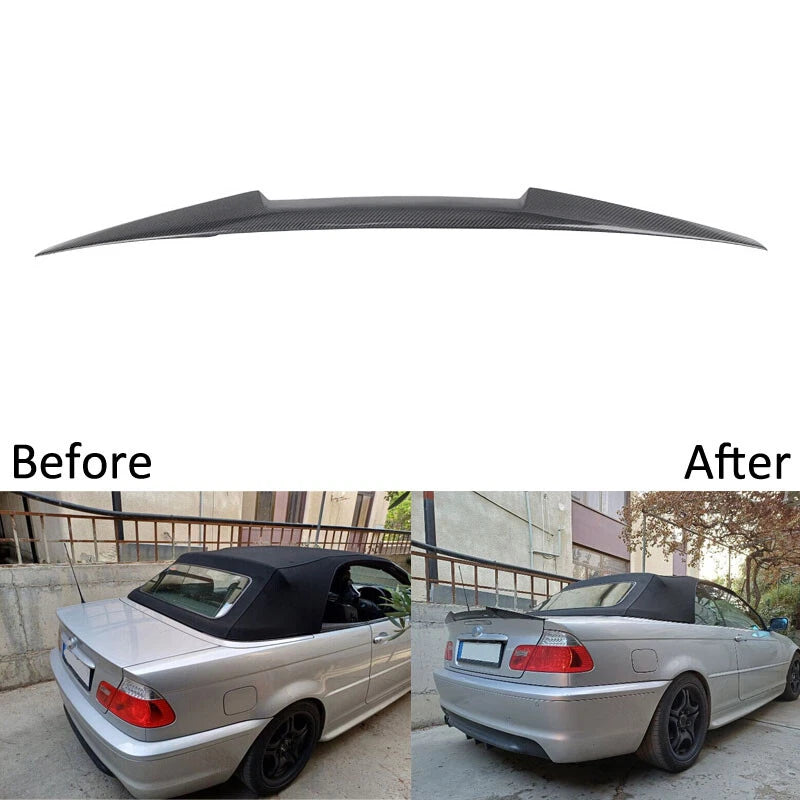 Real Carbon Fiber Rear Trunk Spoiler Wing for BMW M3 E46 2-Door 1999-2005
