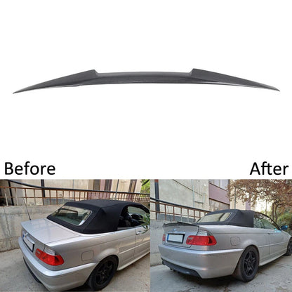 Real Carbon Fiber Rear Trunk Spoiler Wing for BMW M3 E46 2-Door 1999-2005