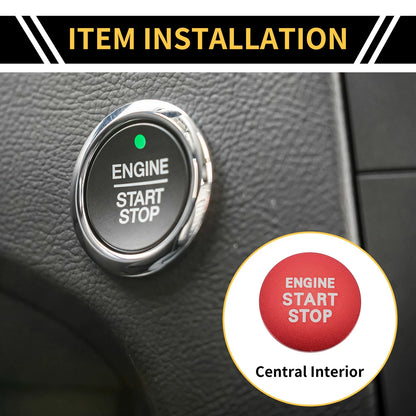 Engine Start Stop Button Switch Knob Cover for Toyota Tacoma (2016–2023)