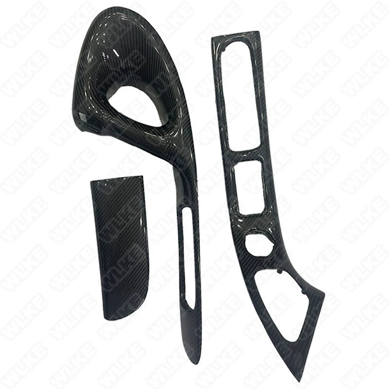 RHD Carbon Fiber Interior Door Handle Panel Replace for Mazda RX-7 FD3S