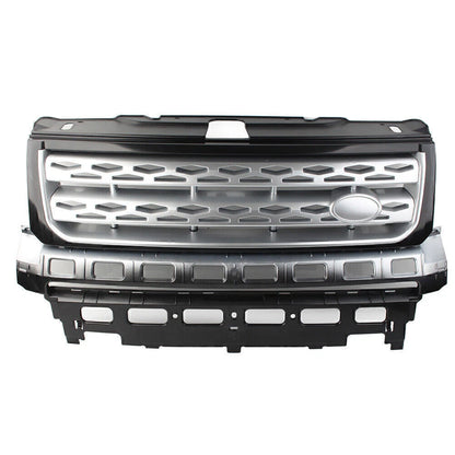 Black & Silver Front Grille Mesh for Land Rover Freelander 2 (2010-2016)