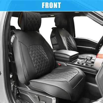 Black Front Seat Covers for Toyota Tacoma (2005-2024)