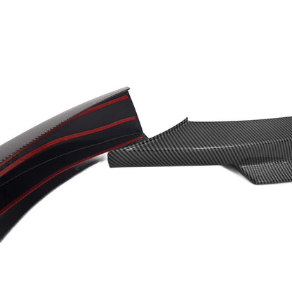Front Lip Spoiler Splitter for BMW 3 Series E90 E91 M Sport Carbon Black (2009-2012)