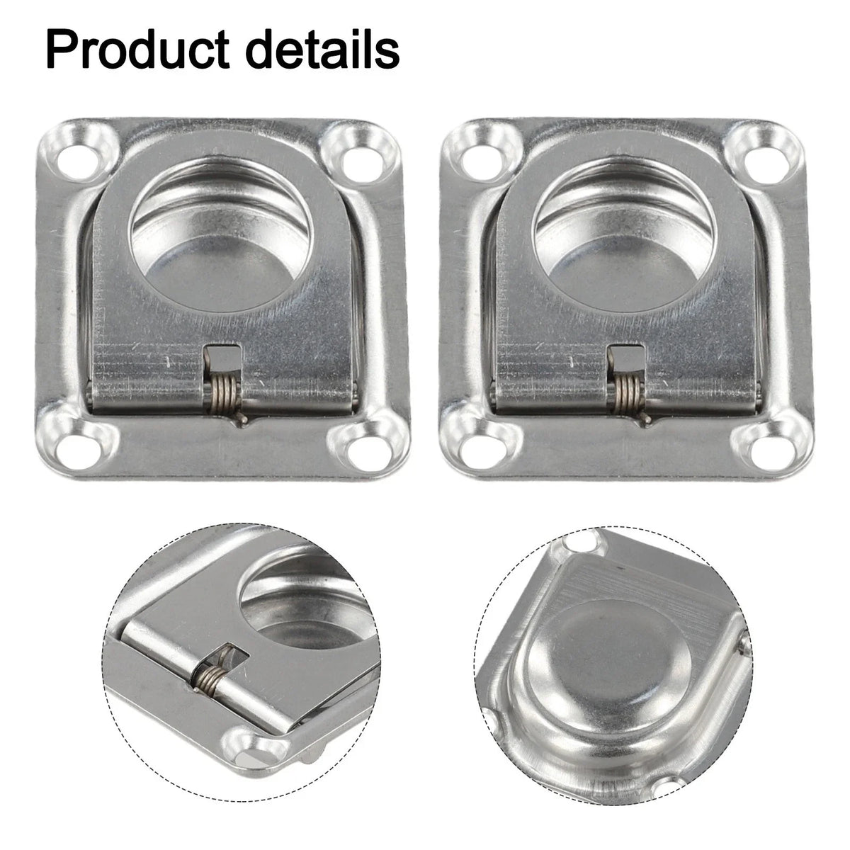 304 Stainless Steel Lift Handle Set for Boat Decks/Hatches - 2PCS