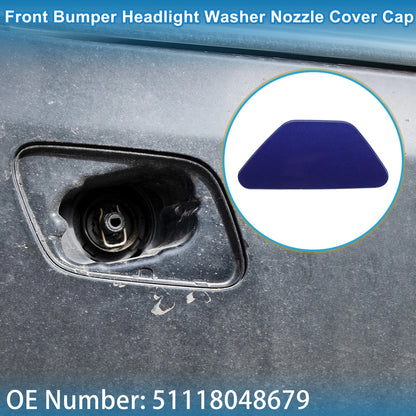 Front Left Washer Nozzle Cover for BMW 528i (2011-2016) Dark Blue