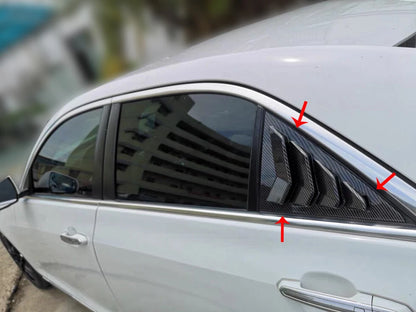 2 x Carbon Fiber Side Window Louver Shutter Cover for Cadillac ATS (2013–2019)