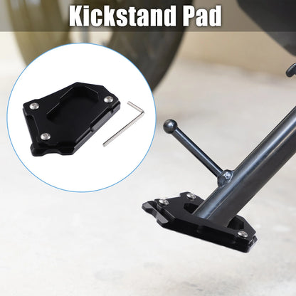 Set Aluminum Alloy Motorcycle Kickstand Plate Pad for BMW R1250GS (18–19)