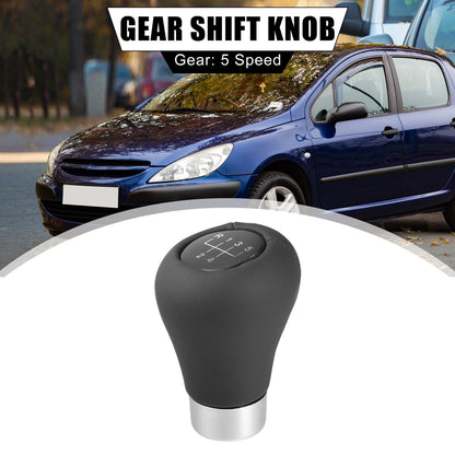 5 Speed Gear Shift Knob Head Black Silver for BMW 1 3 5 6 Series