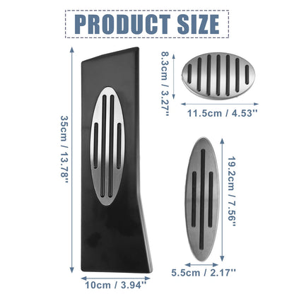 3pcs Accelerator & Brake Pedal Covers for Mini Cooper JCW S F54 (2014-2023)