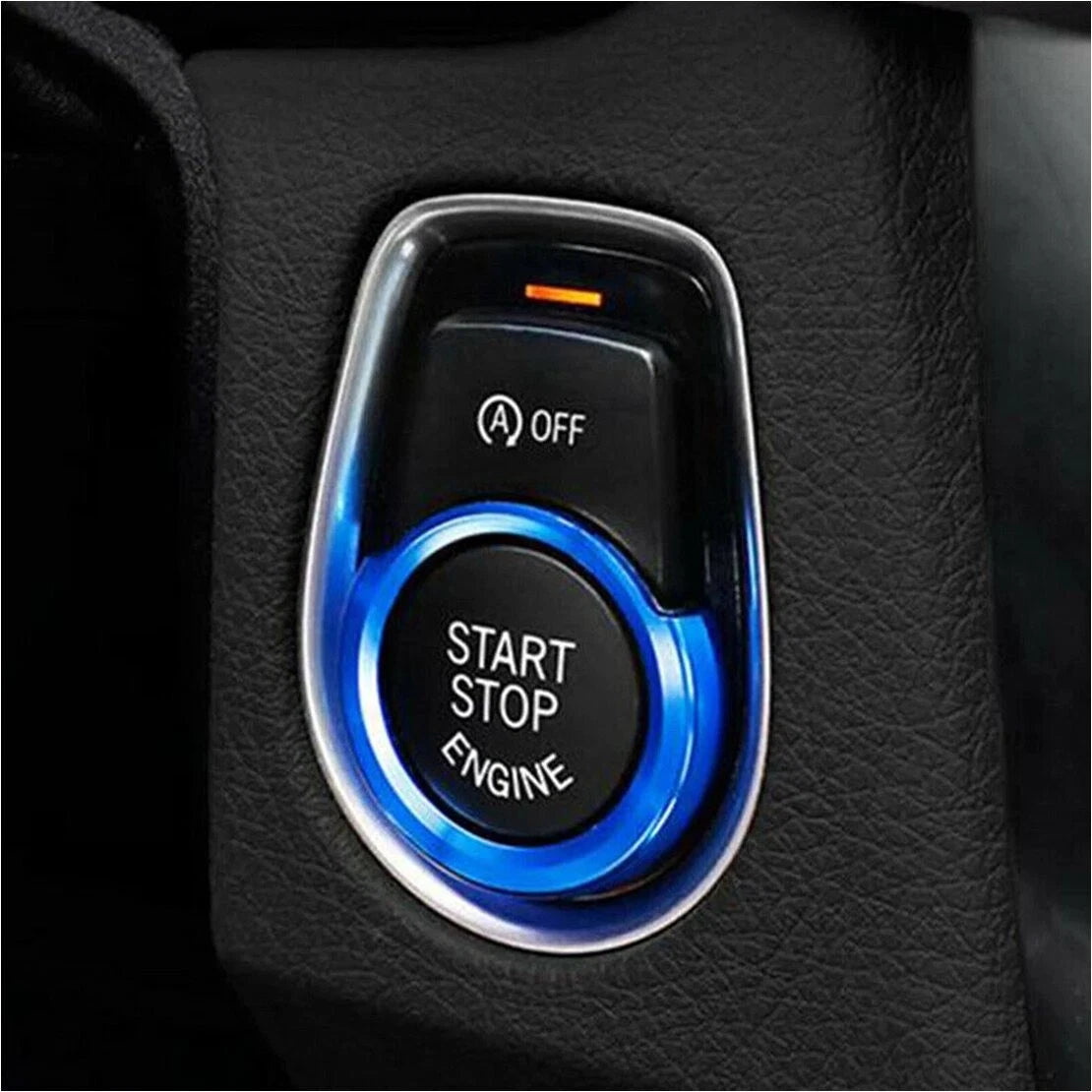 Blue Engine Start Stop Button Ring Cover for BMW 1/2/3 Series F20 F21 X1 F48