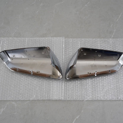 Chrome Left & Right Side Mirror Cover Caps for 2018-2024 Chevy Equinox & GMC Terrain
